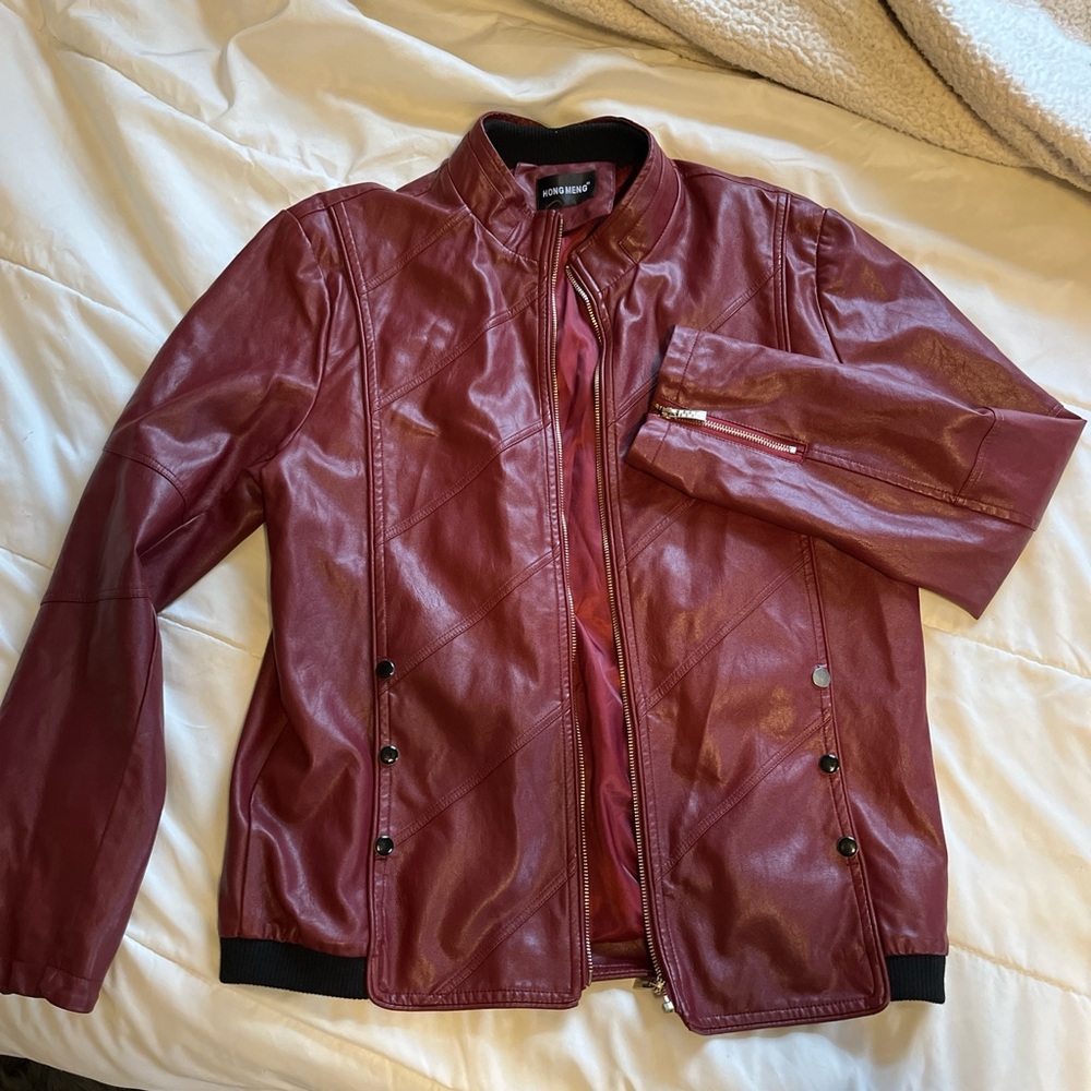 Burgundy HONG MENG Large men’s jacket
